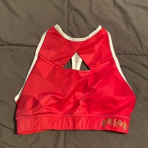 Pink Chestee sports bra